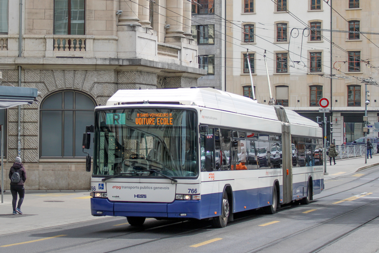 Женева, Hess SwissTrolley 3 (BGT-N2C) № 766