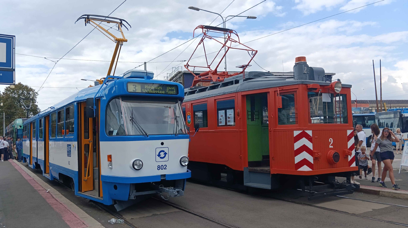 Ostrava, Tatra K2R.P Nr. 802; Ostrava — 7.9.2024 — Parade to 130th anniversary of Ostrava public transport