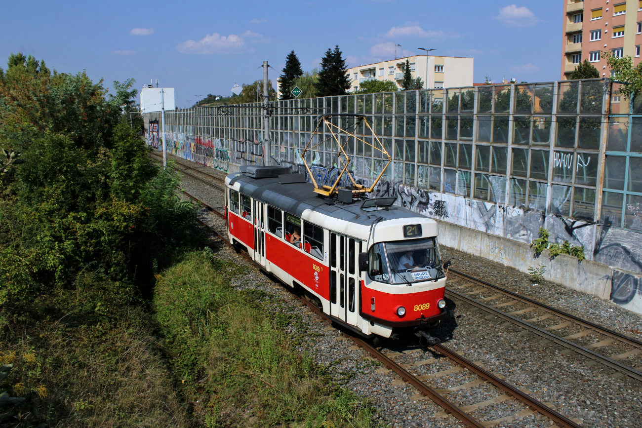 Прага, Tatra T3M2-DVC № 8089