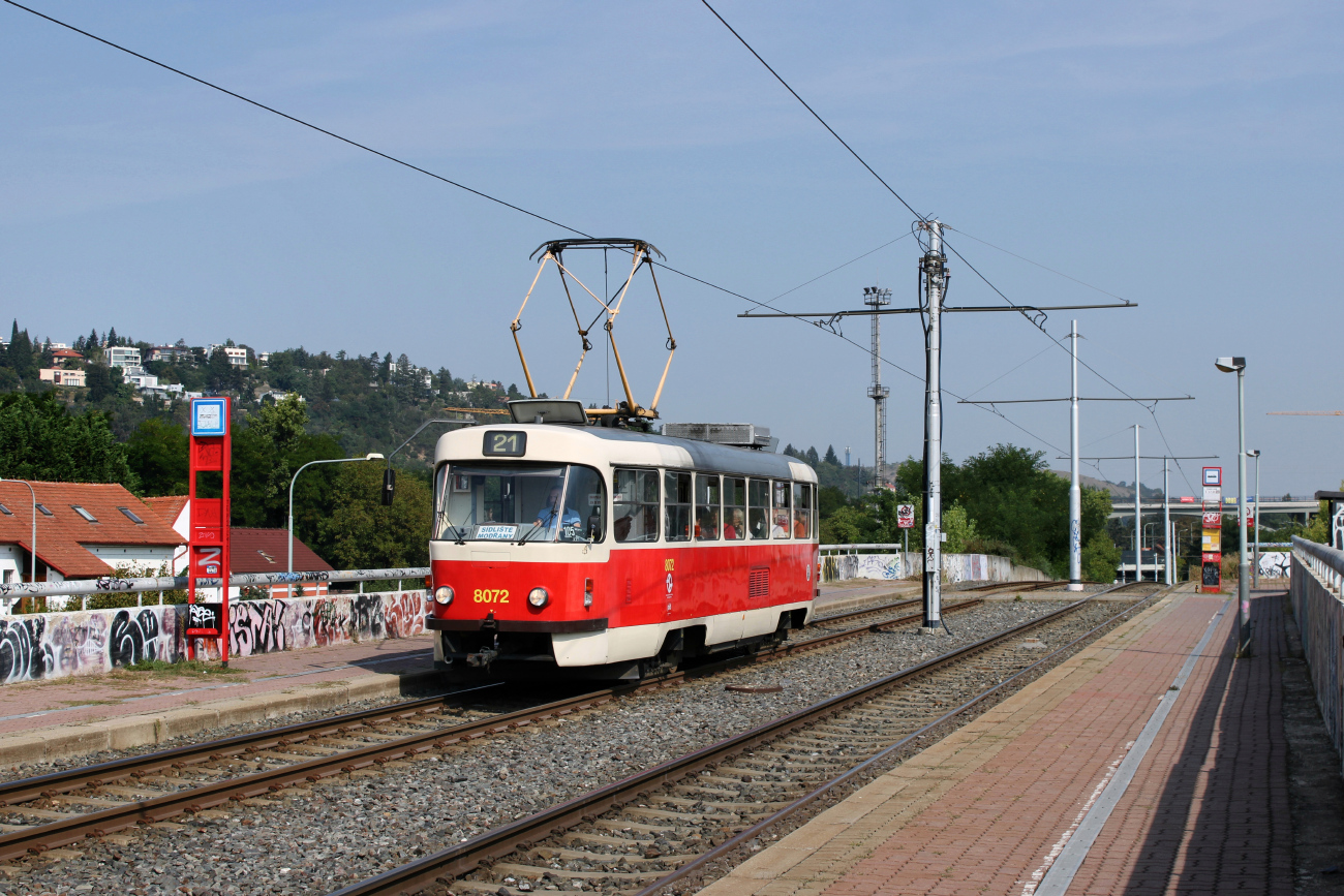 Прага, Tatra T3M2-DVC № 8072