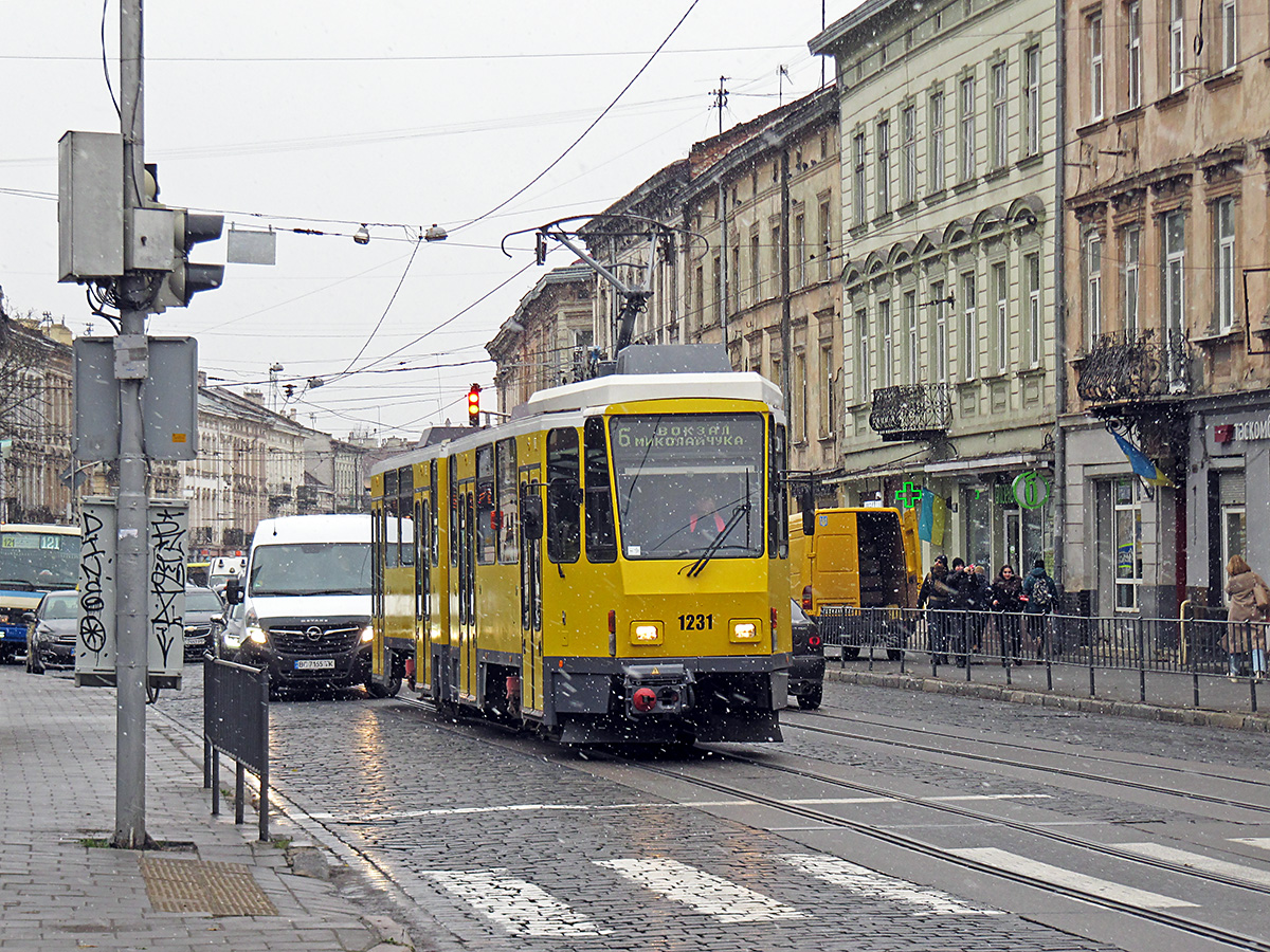 Львов, Tatra KT4DM № 1231