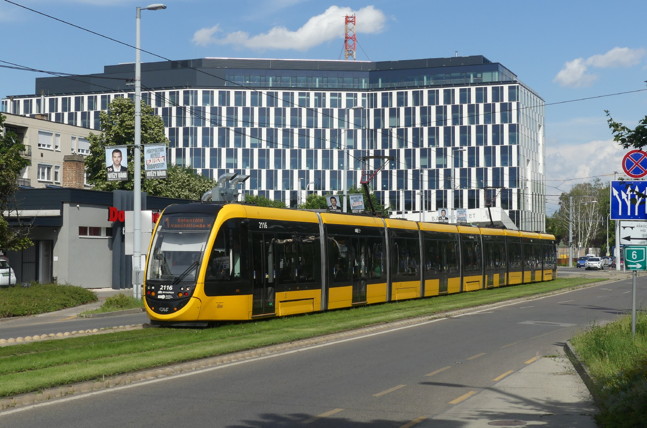 Budapest, CAF Urbos 3 — 2116