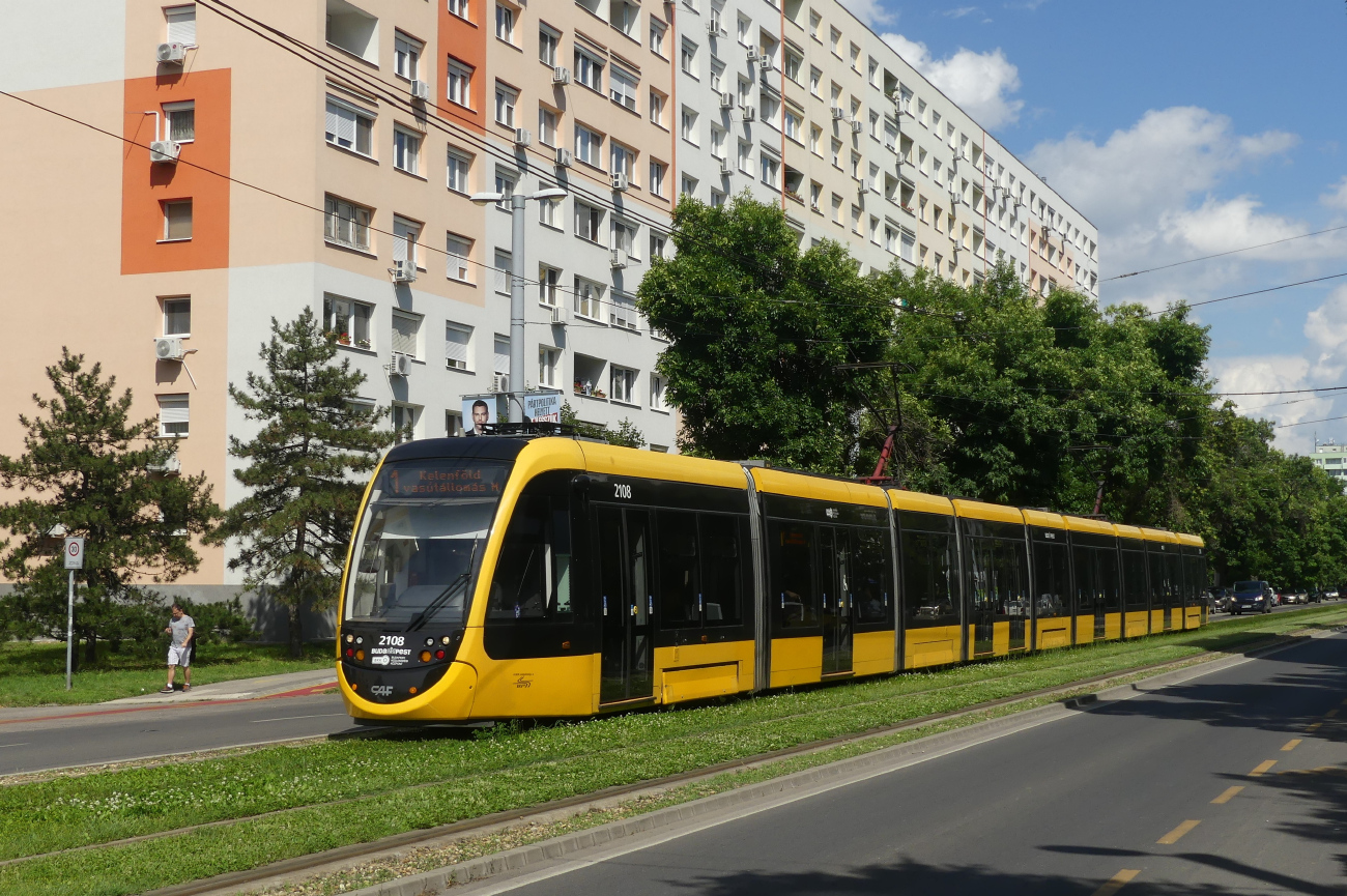 Budapest, CAF Urbos 3 — 2108