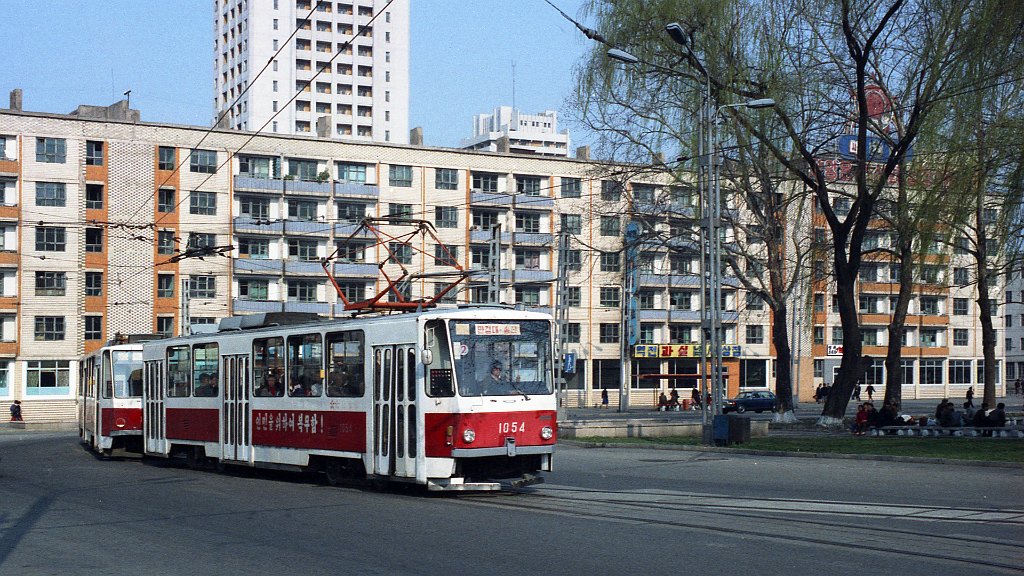 Pyongyang, Tatra T6B5K č. 1054; Pyongyang — Historical photos — Tramway and Trolleybus (1991+)