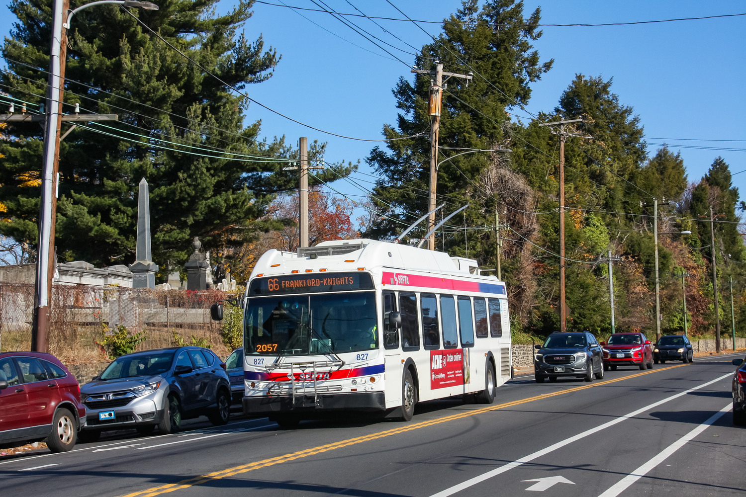 Филадельфия, New Flyer E40LFR № 827