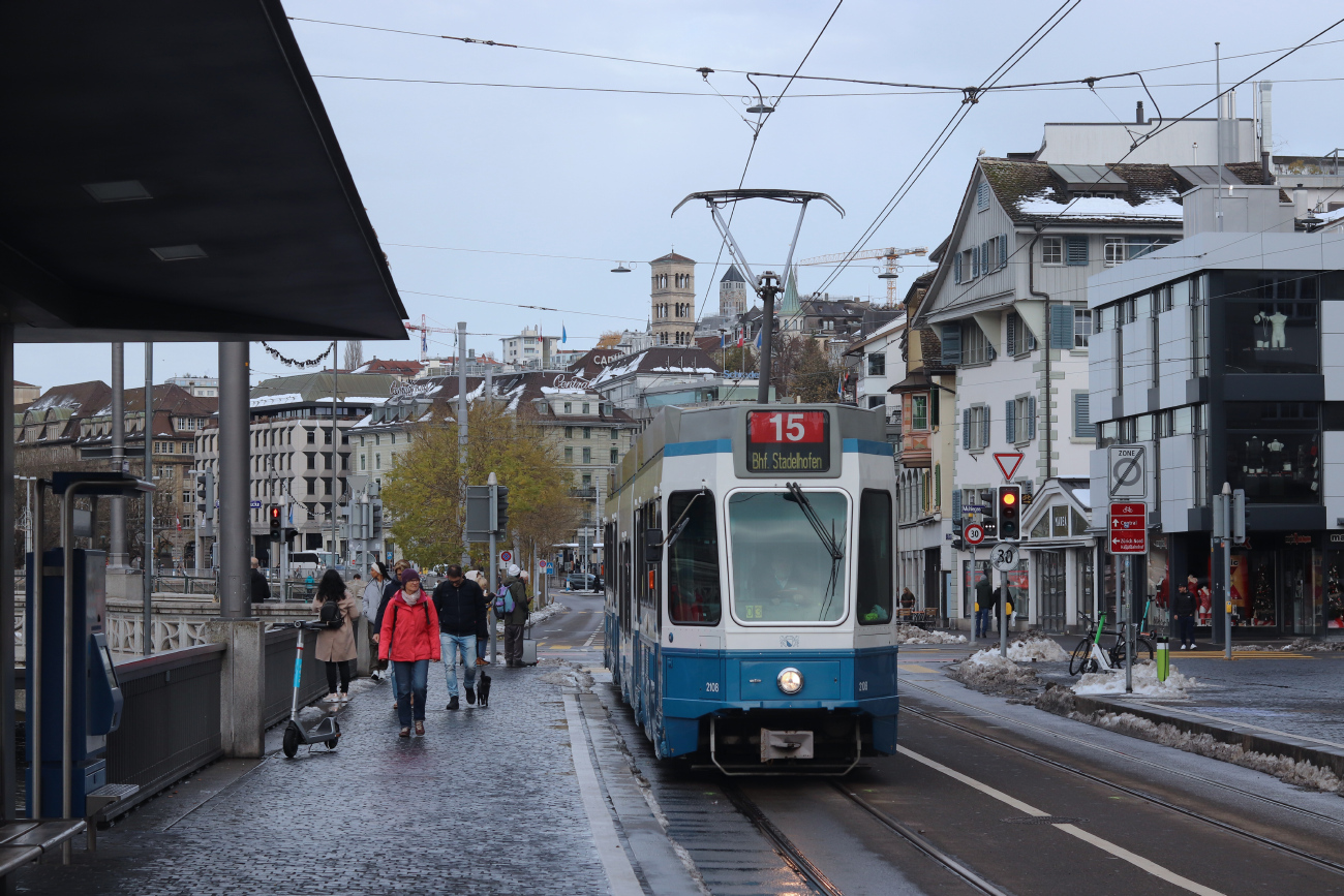 Цюрих, SWP/SIG/ABB Be 4/8 "Tram 2000 Sänfte" № 2108