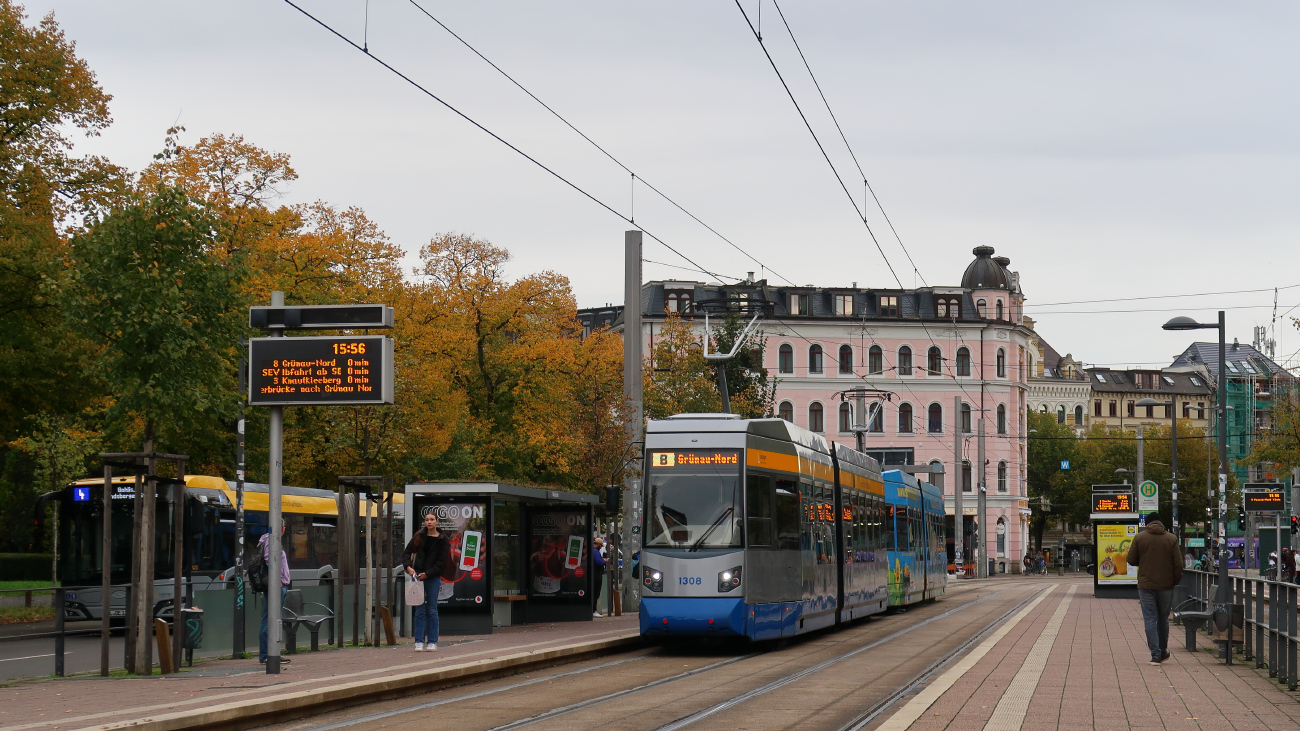Лейпциг, Leoliner Fahrzeug-Bau Leipzig NGTW6L № 1308