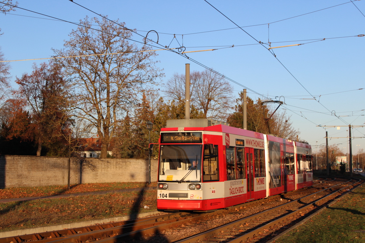 Brandenburg an der Havel, Duewag MGT6D № 104