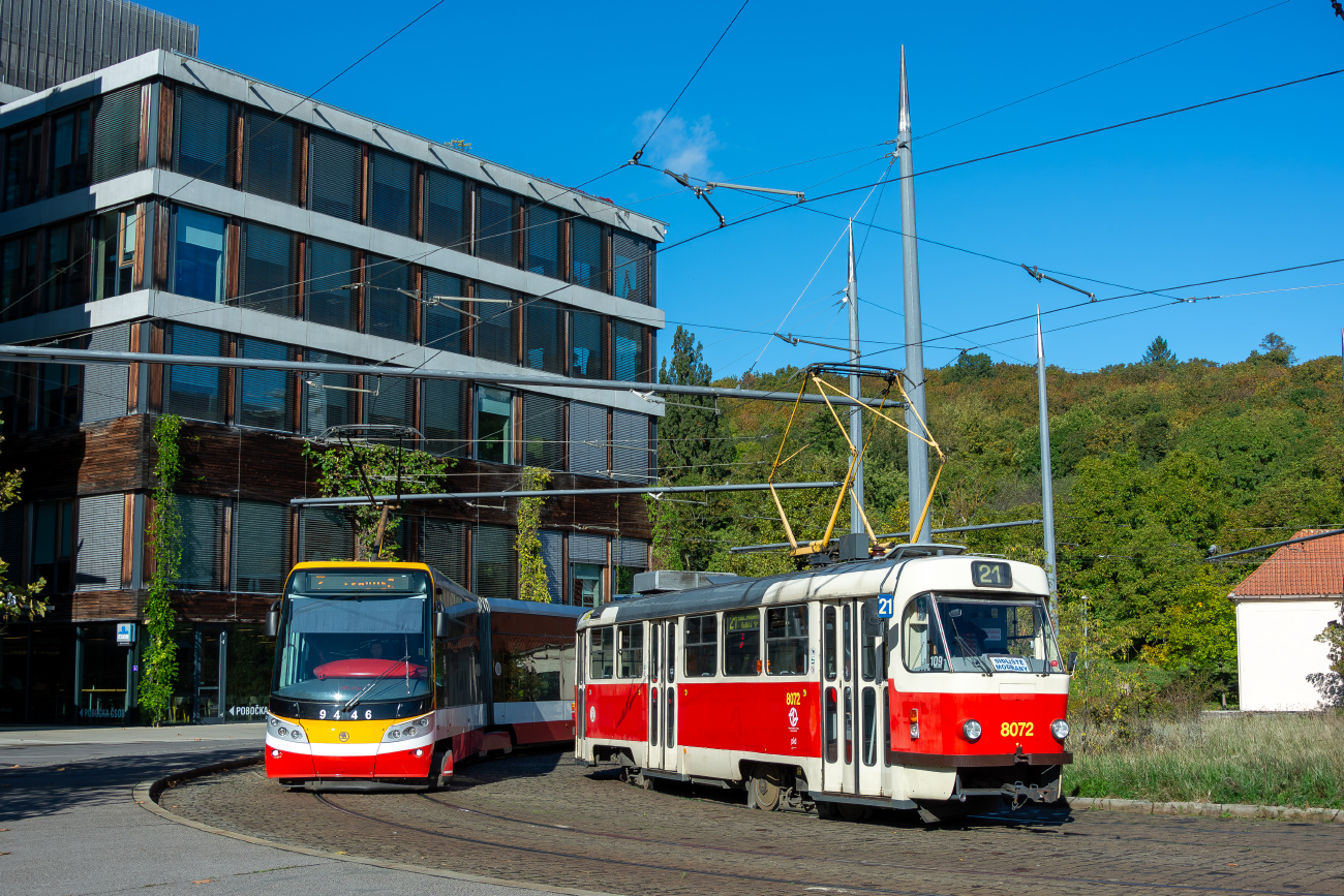 Прага, Tatra T3M2-DVC № 8072