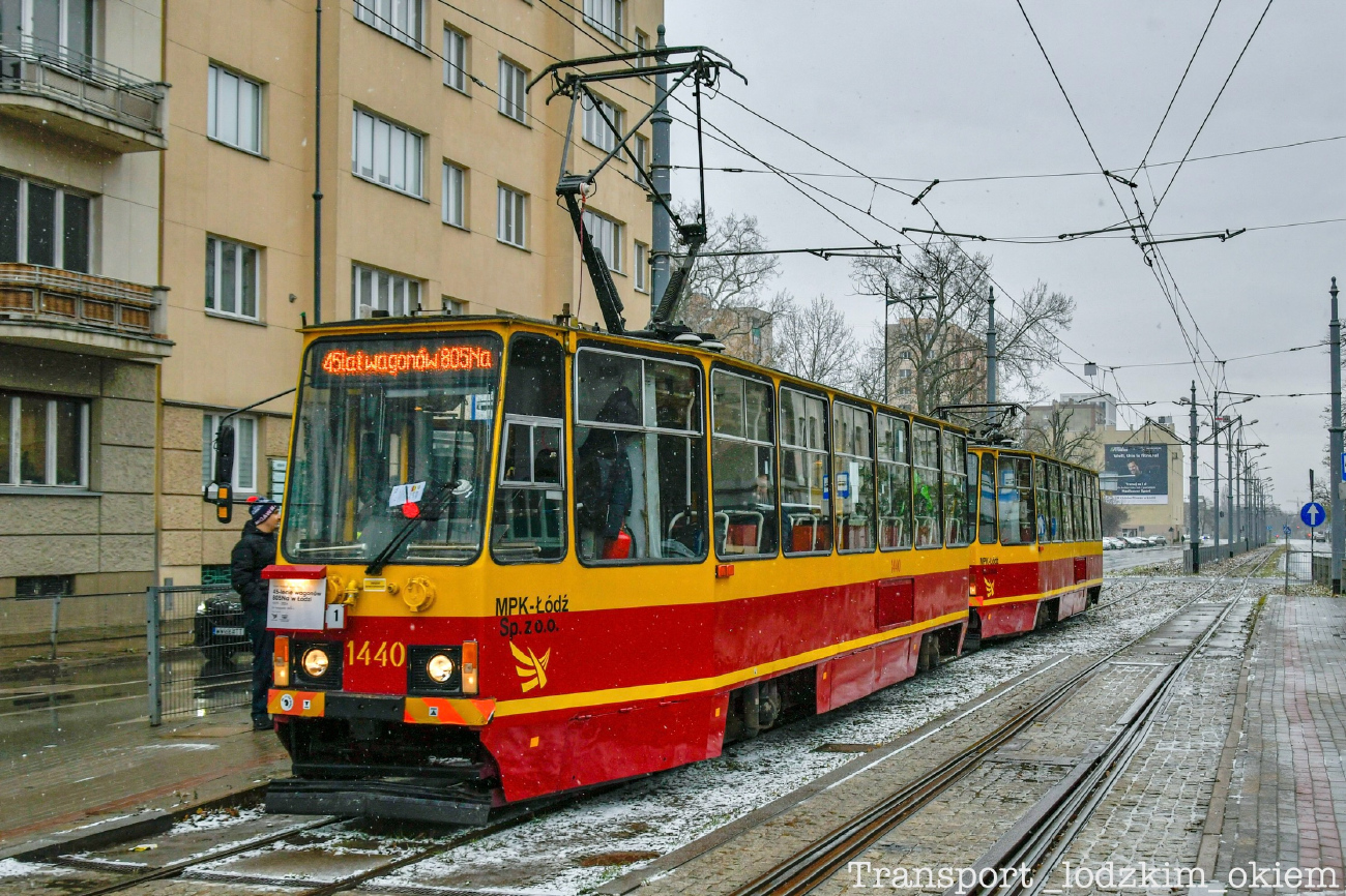 Лодзь, Konstal 805Na № 1440; Лодзь — 45-летие вагонов 805Na в Лодзи — 24.11.2024