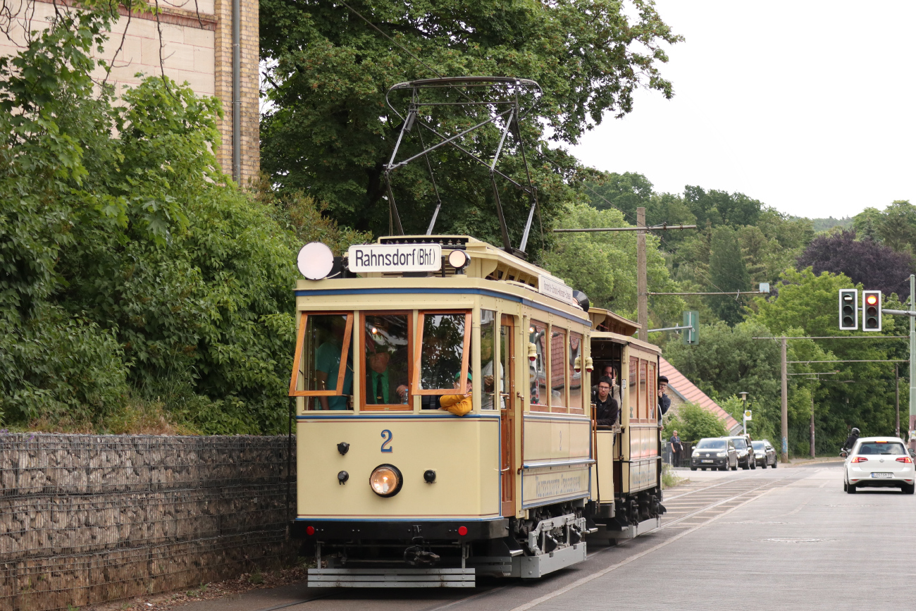 Вольтерсдорф, Двухосный моторный вагон O&K № 2; Вольтерсдорф — Юбилей: 111 лет Вольтерсдорфскому трамваю (19./20.05.2024)