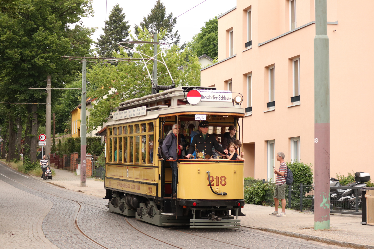 Вольтерсдорф, Falkenried TDS 08/24 № 218; Вольтерсдорф — Юбилей: 111 лет Вольтерсдорфскому трамваю (19./20.05.2024)