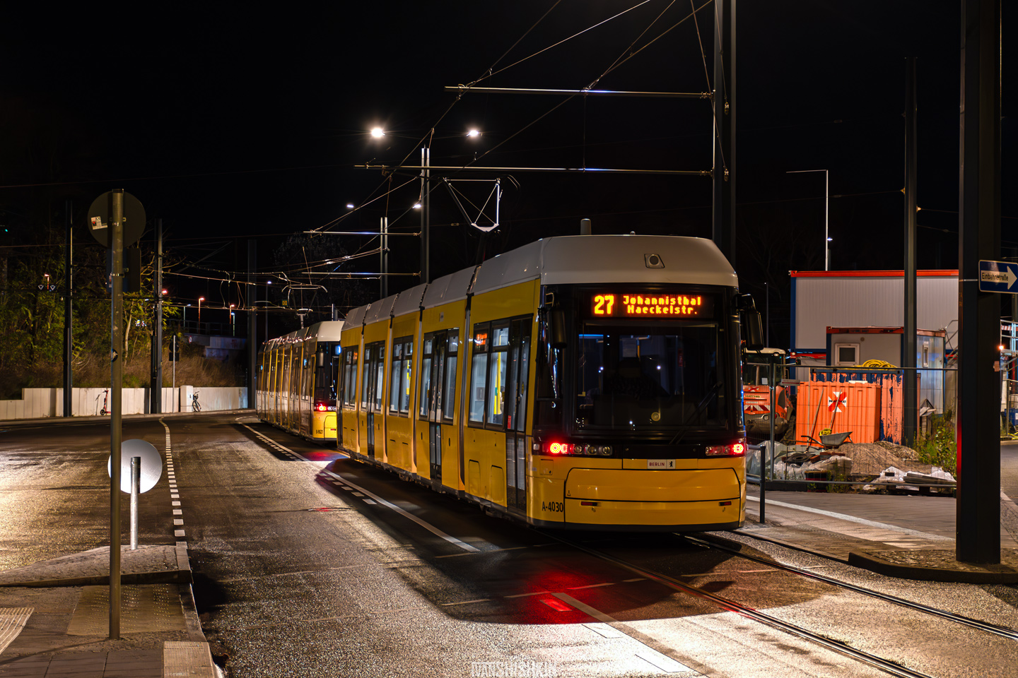 Берлин, Bombardier Flexity Berlin (GT6-08ZR/F6Z) № 4030; Берлин — Трамвайные линии и инфраструктура