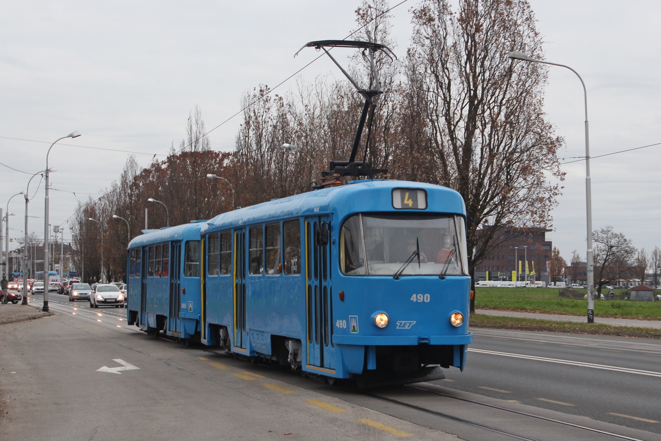 Загреб, Tatra T4YU № 490