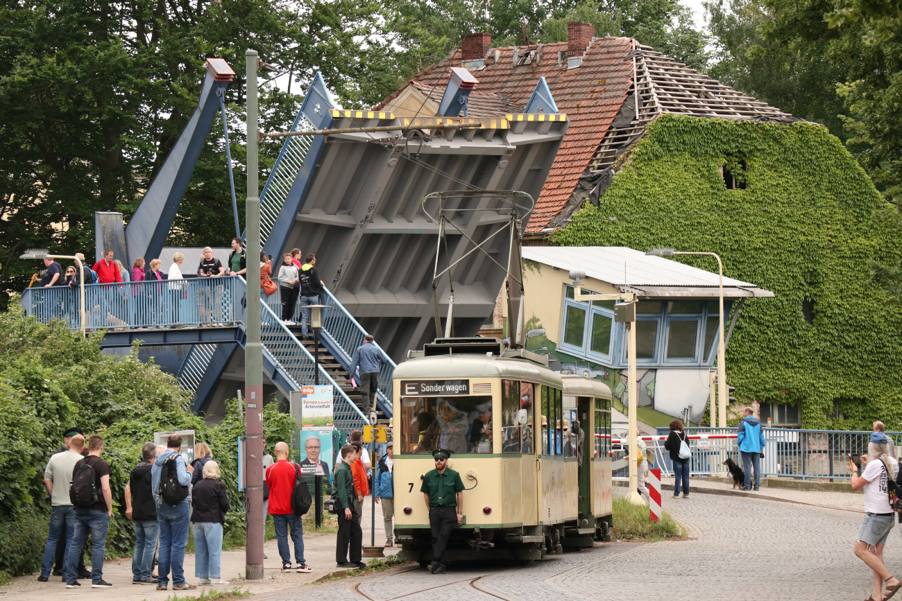 Вольтерсдорф, Uerdingen KSW моторный № 7; Работники электротранспорта; Вольтерсдорф — Юбилей: 111 лет Вольтерсдорфскому трамваю (19./20.05.2024)