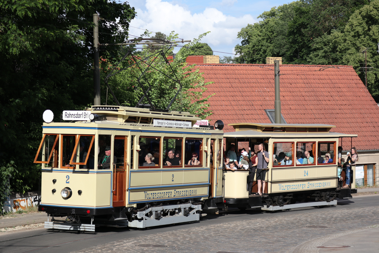 Woltersdorf, O&K 2-axle motor car N°. 2; Woltersdorf — Anniversary: 111 years of Woltersdorf tramway (19./20.05.2024)