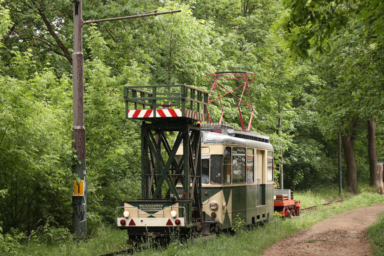 Вольтерсдорф, Двухосный вагон-вышка O&K № 17; Вольтерсдорф — Юбилей: 111 лет Вольтерсдорфскому трамваю (19./20.05.2024)