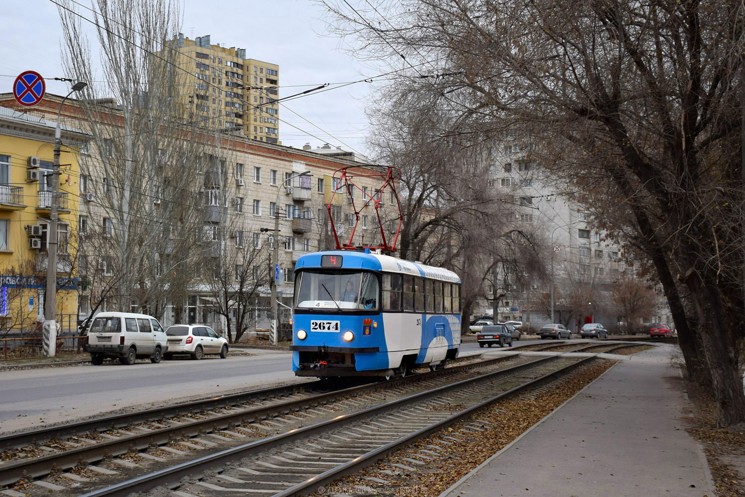 Волгоград, Tatra T3SU (двухдверная) № 2674