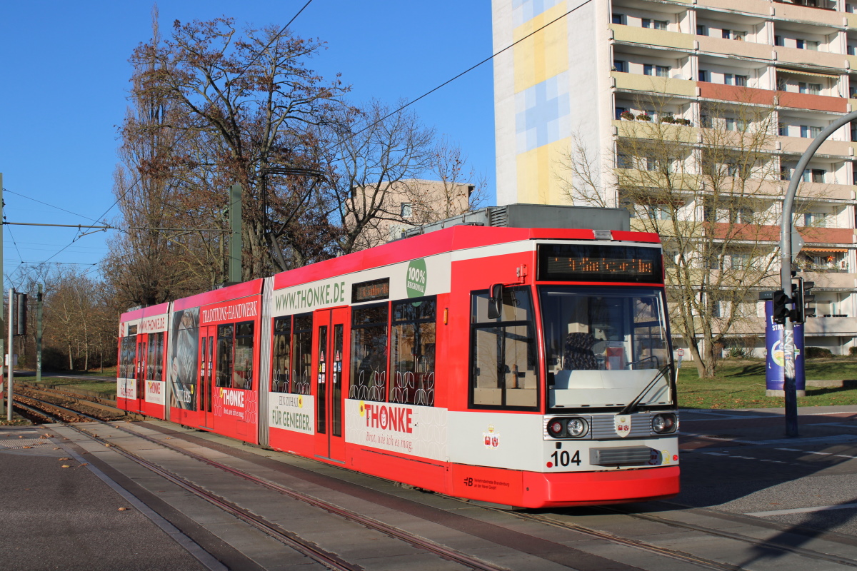 Бранденбург-на-Хафеле, Duewag MGT6D № 104