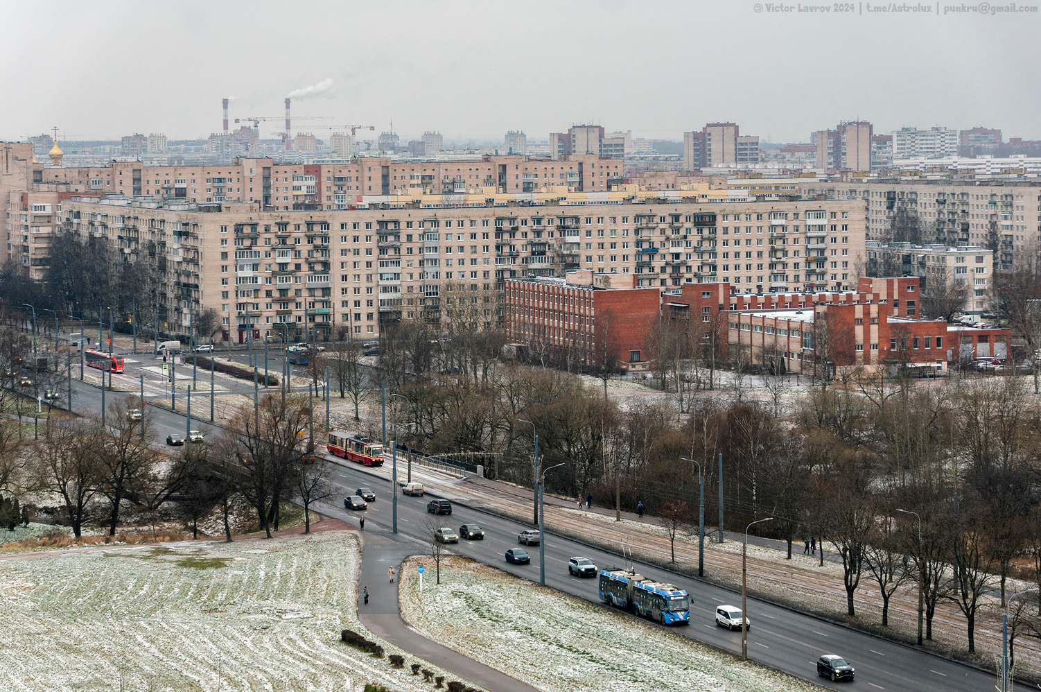 სანქტ-პეტერბურგი — Tram lines and infrastructure; სანქტ-პეტერბურგი — Trolleybus lines and infrastructure