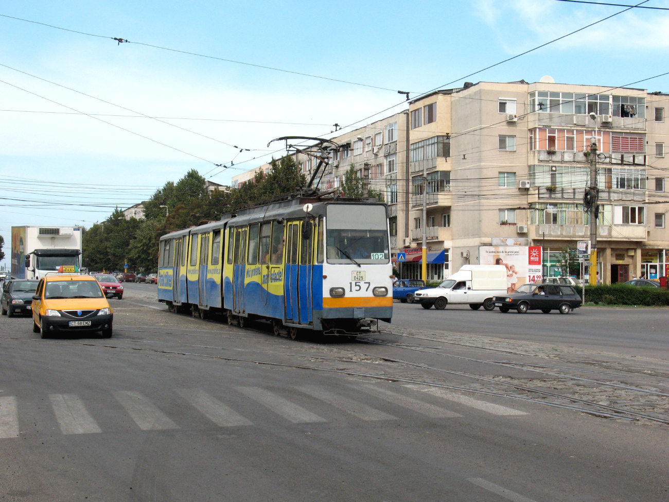 Констанца & береговая линия, ITB V3A № 157; Констанца & береговая линия — Трамвайные линии и инфраструктура; Констанца & береговая линия — Троллейбусные линии и инфраструктура