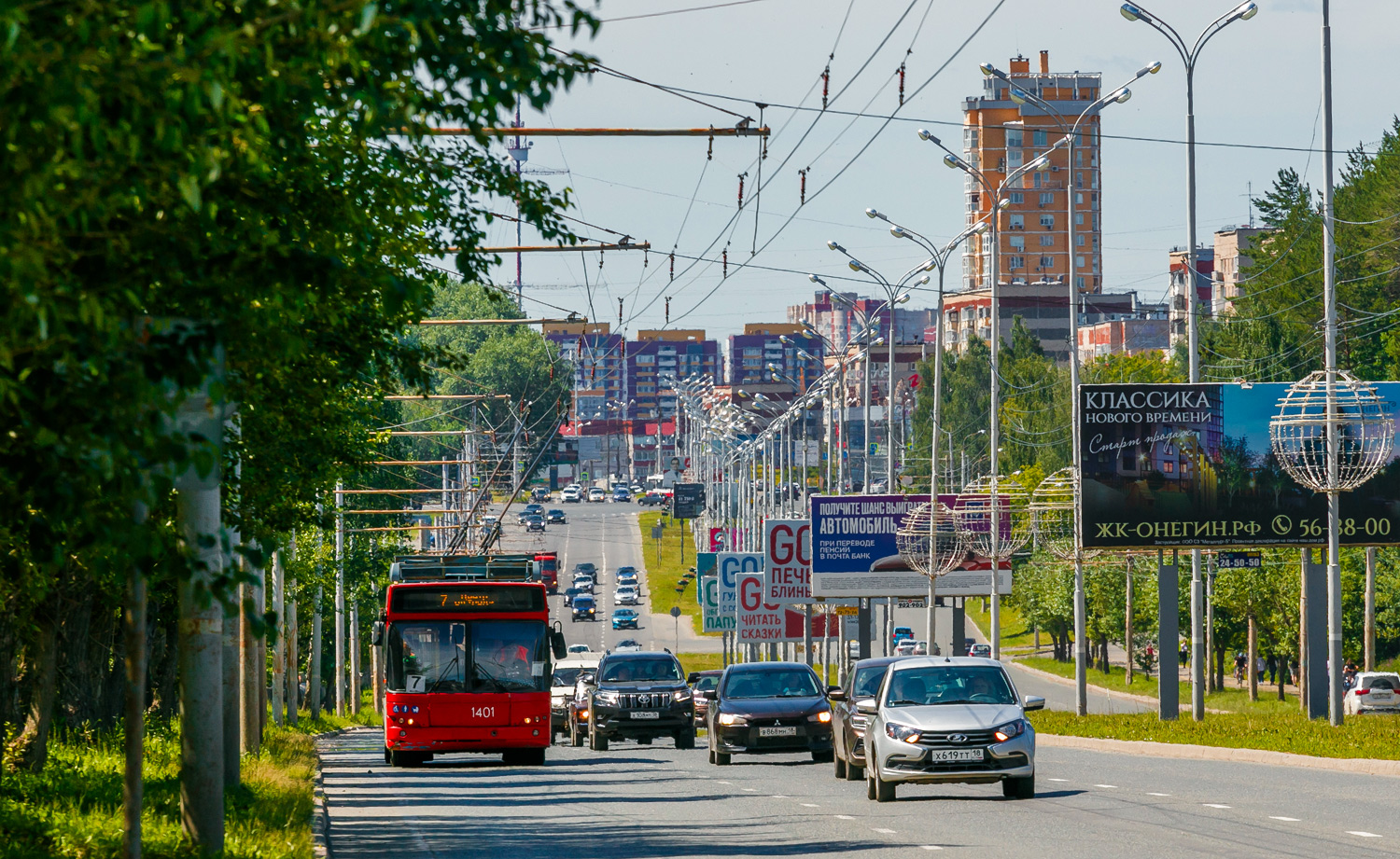 Ижевск — Линии электротранспорта