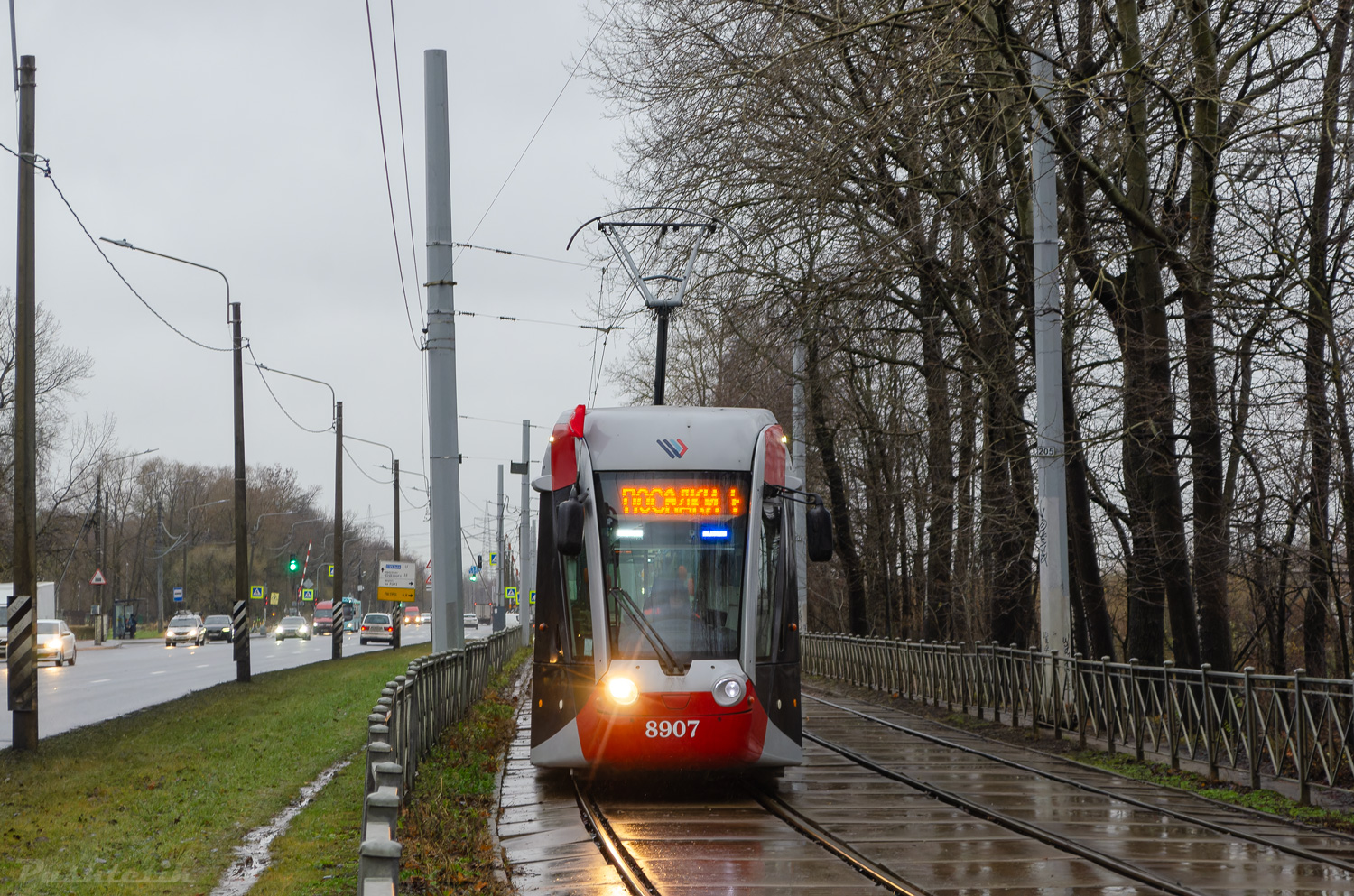 Санкт-Петербург, 71-801 (Alstom Citadis 301 CIS) № 8907