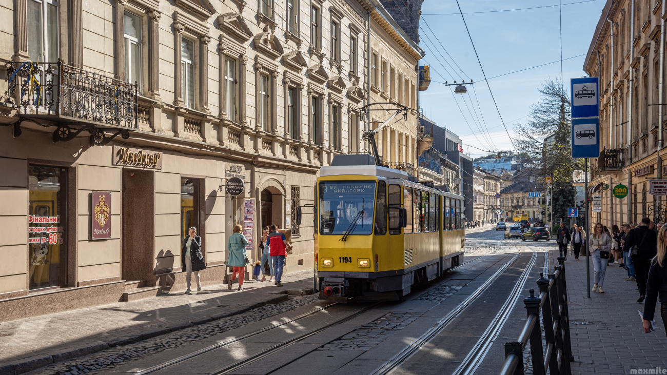 Львов, Tatra KT4DM № 1194
