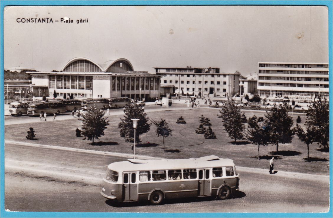 Констанца & береговая линия — Старые фотографии; Констанца & береговая линия — Троллейбусные линии и инфраструктура