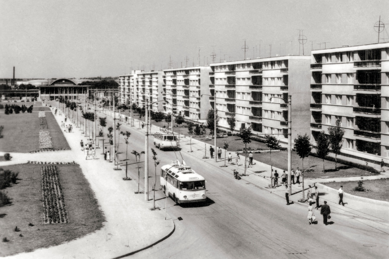 Констанца & береговая линия — Старые фотографии; Констанца & береговая линия — Троллейбусные линии и инфраструктура