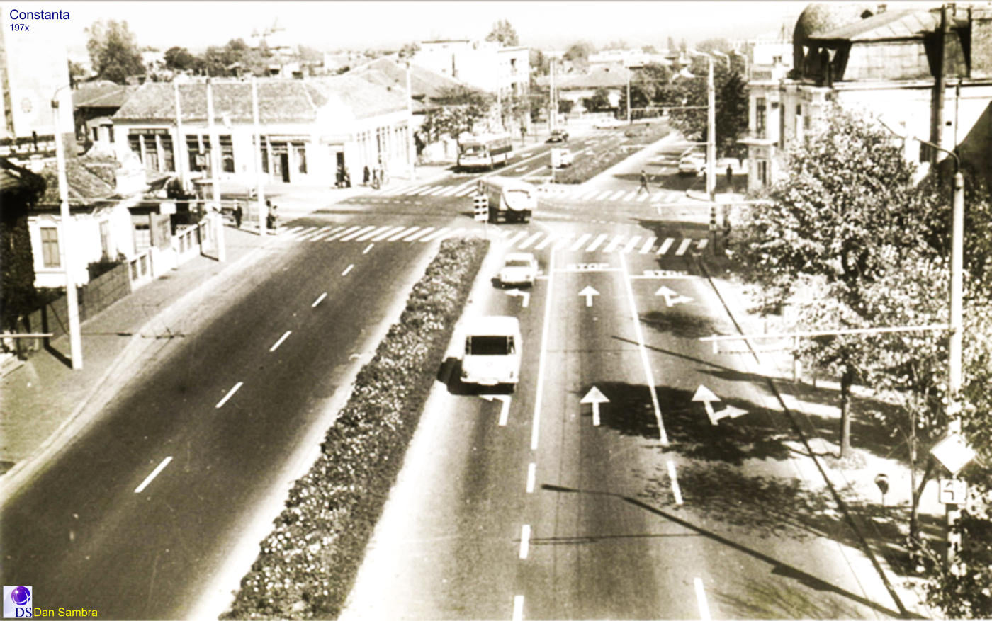 Констанца & береговая линия — Старые фотографии; Констанца & береговая линия — Троллейбусные линии и инфраструктура