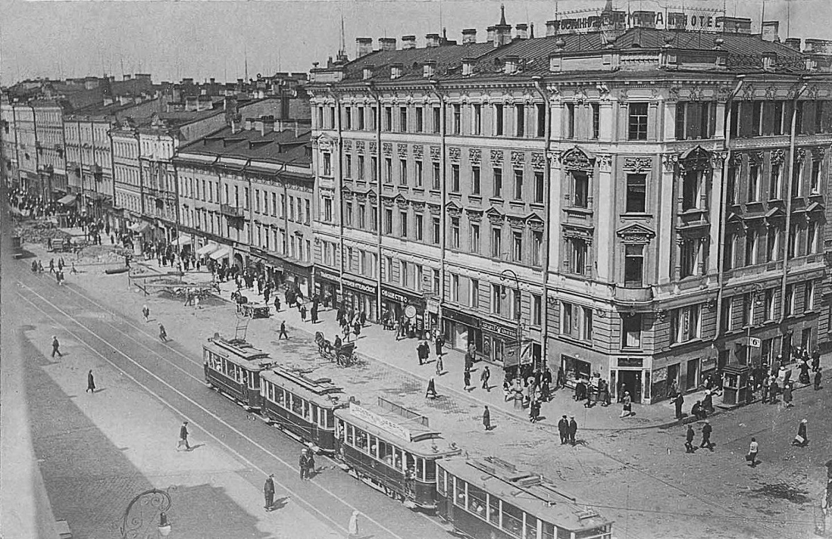 Санкт-Петербург — Исторические фотографии трамвайных вагонов