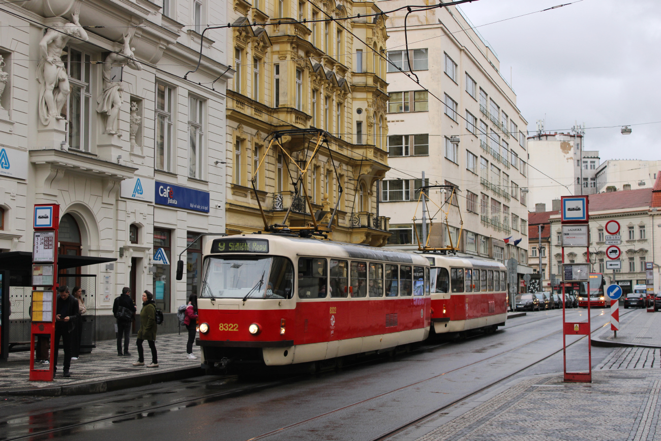 Прага, Tatra T3R.P № 8322
