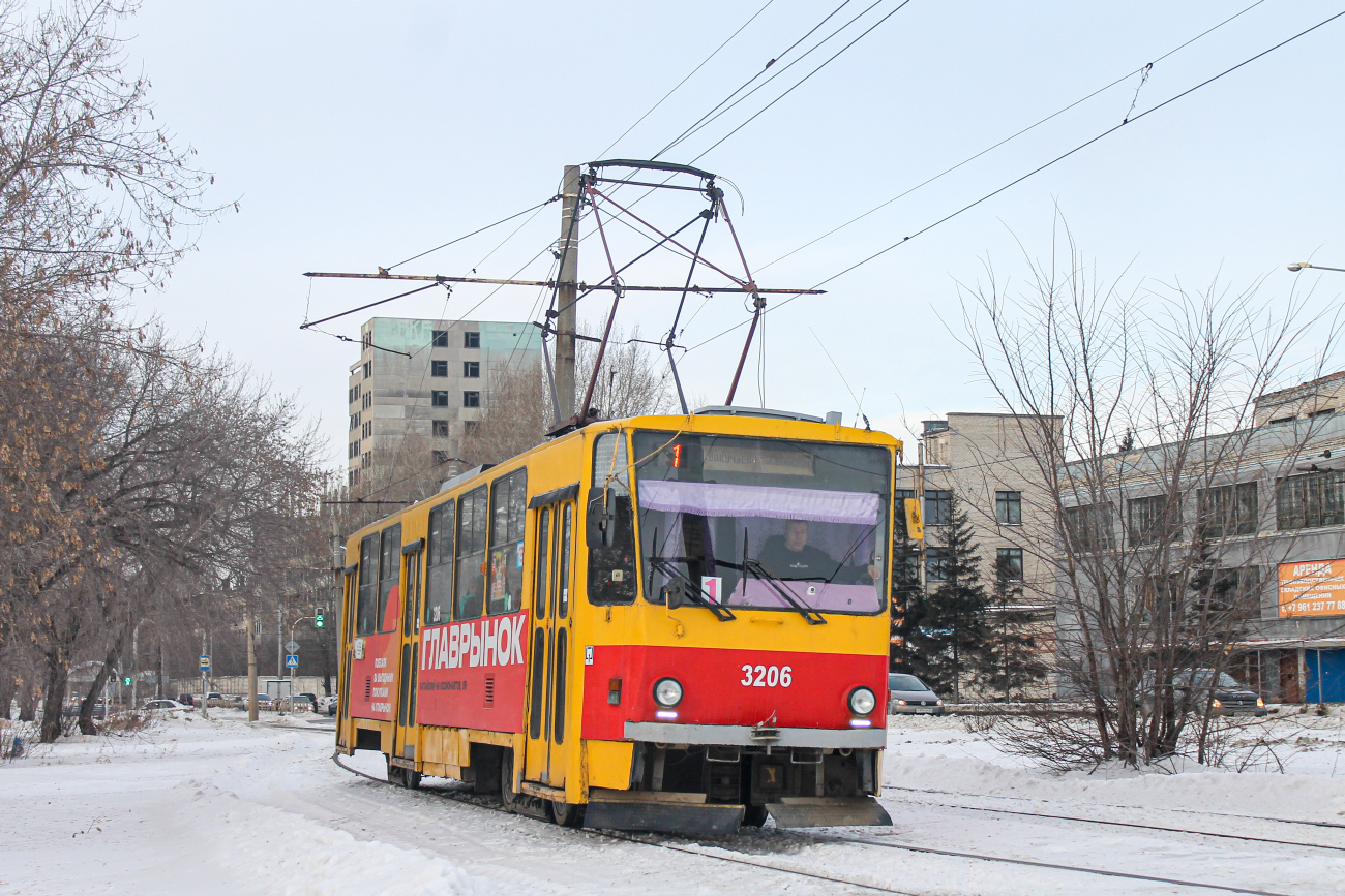 Барнаул, Tatra T6B5SU № 3206