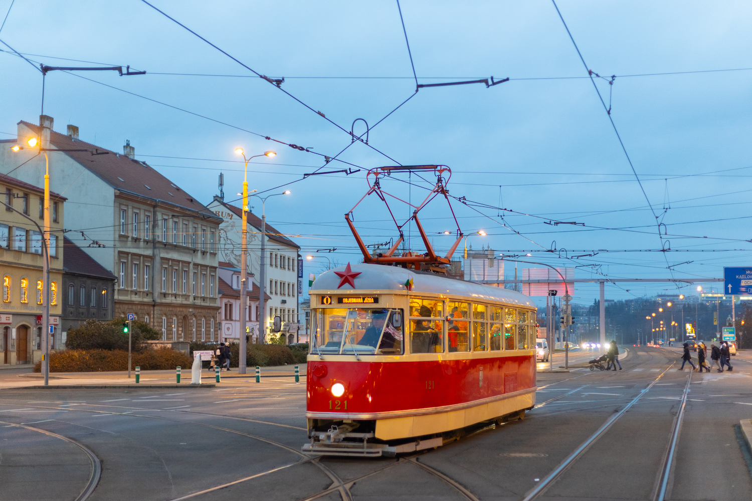 Плзень, Tatra T1 № 121 Плзень, Tatra T1 № 121