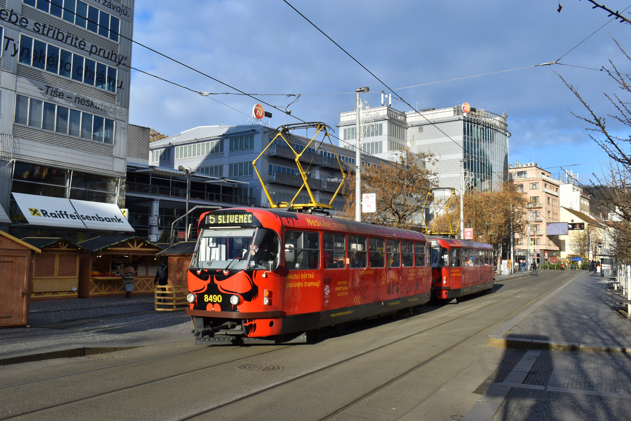 Прага, Tatra T3R.P № 8490