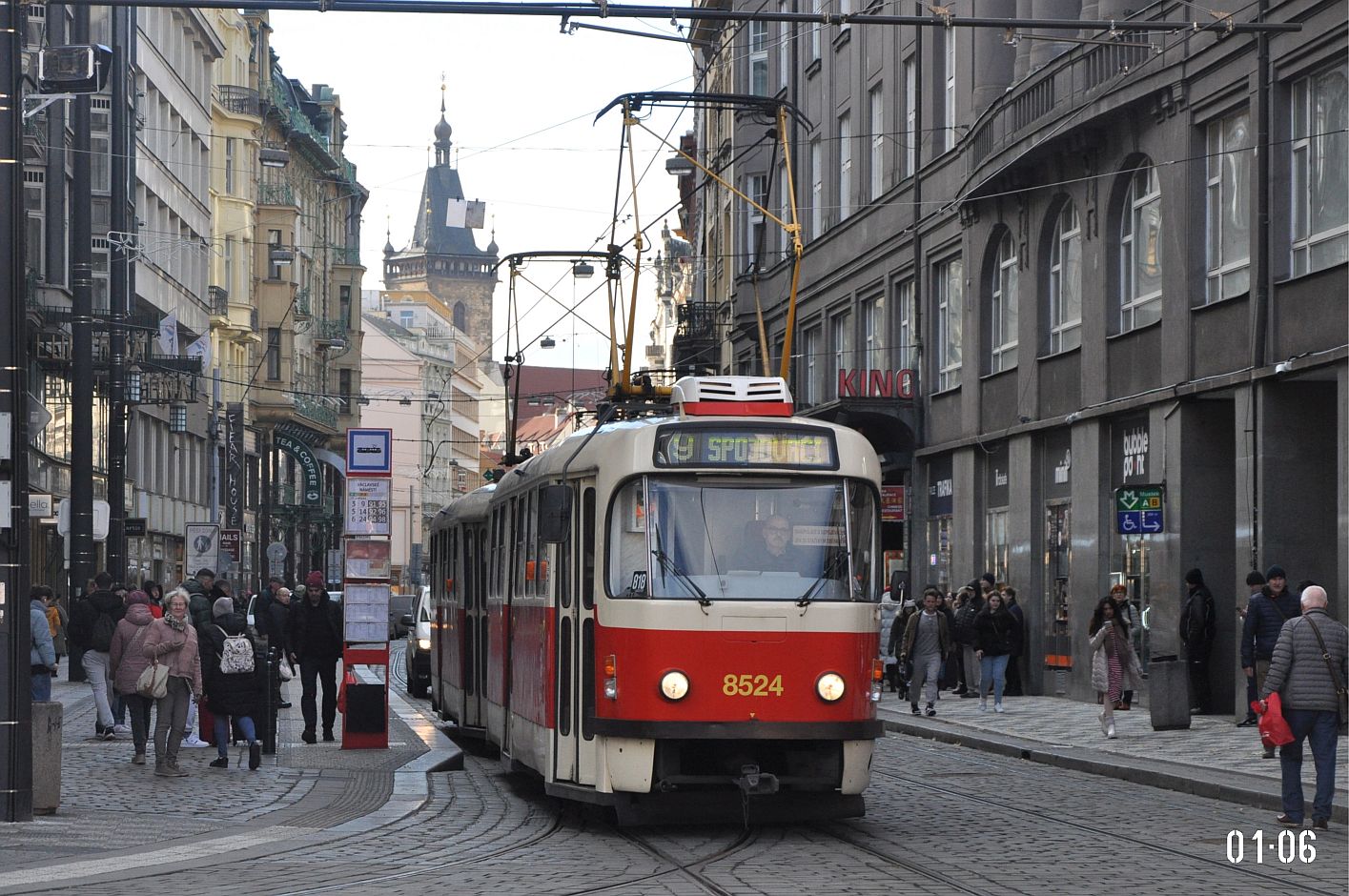 Прага, Tatra T3R.P № 8524