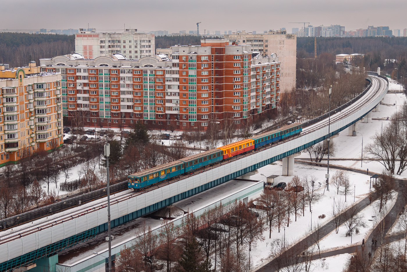 Москва — Виды с высоты; Москва — Метрополитен — [12] Бутовская линия