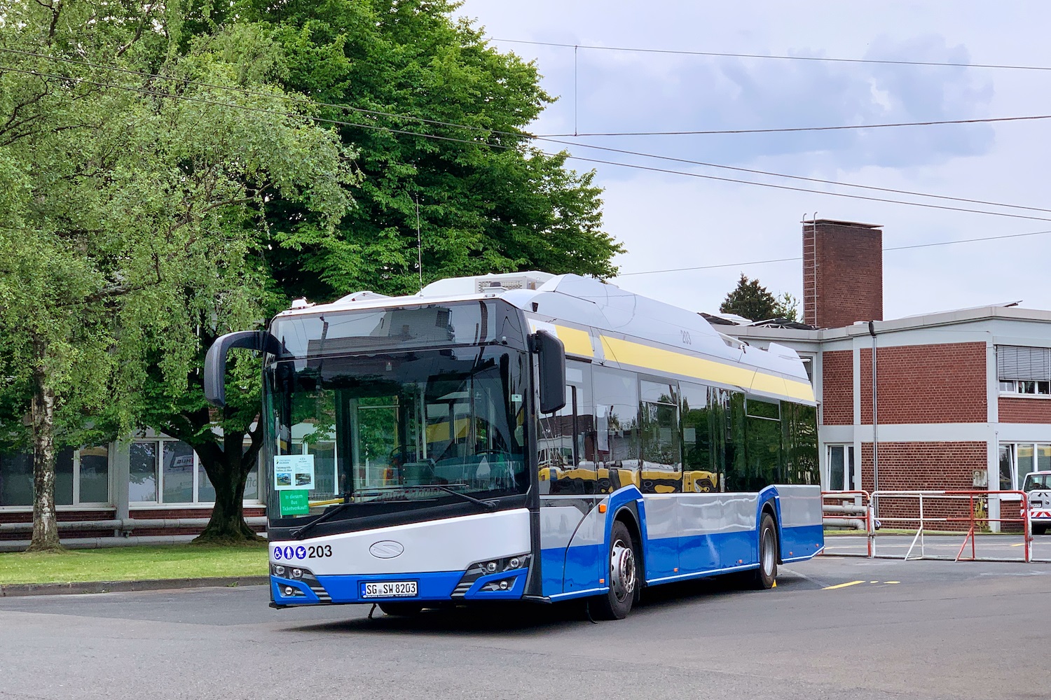 Solingen, Solaris Trollino IV 12 Kiepe č. 203