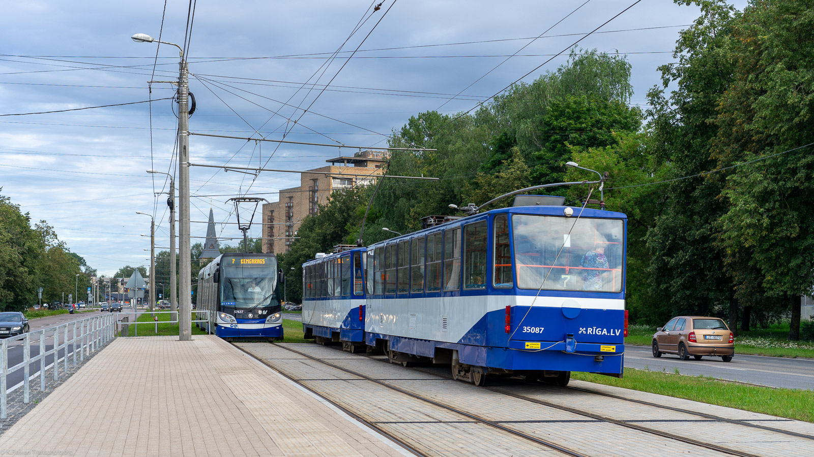 Рига, Tatra T3MR (T6B5-R) № 35087