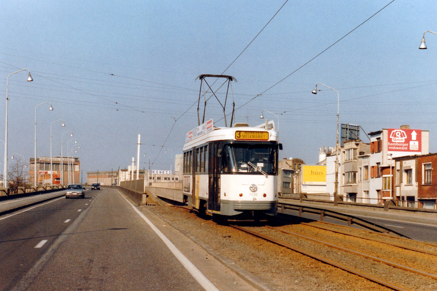 Антверпен, BN PCC Antwerpen № 7035; Антверпен — Старые фотографии (city trams Antwerpen 1980 — 1999)