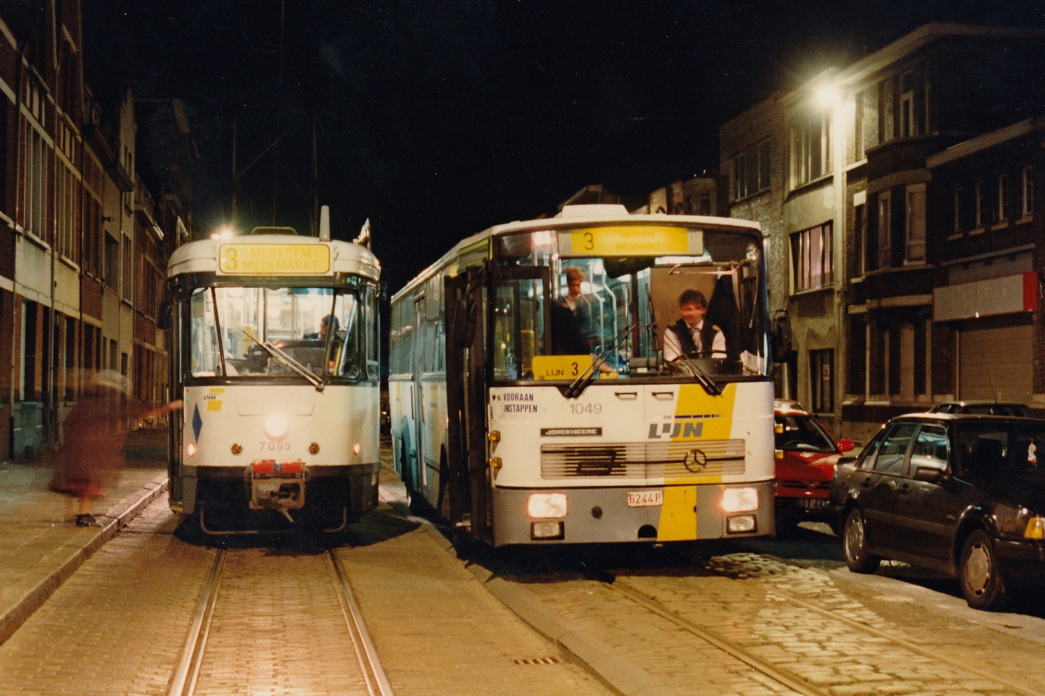 Антверпен, BN PCC Antwerpen № 7095; Антверпен — Старые фотографии (city trams Antwerpen 1980 — 1999)