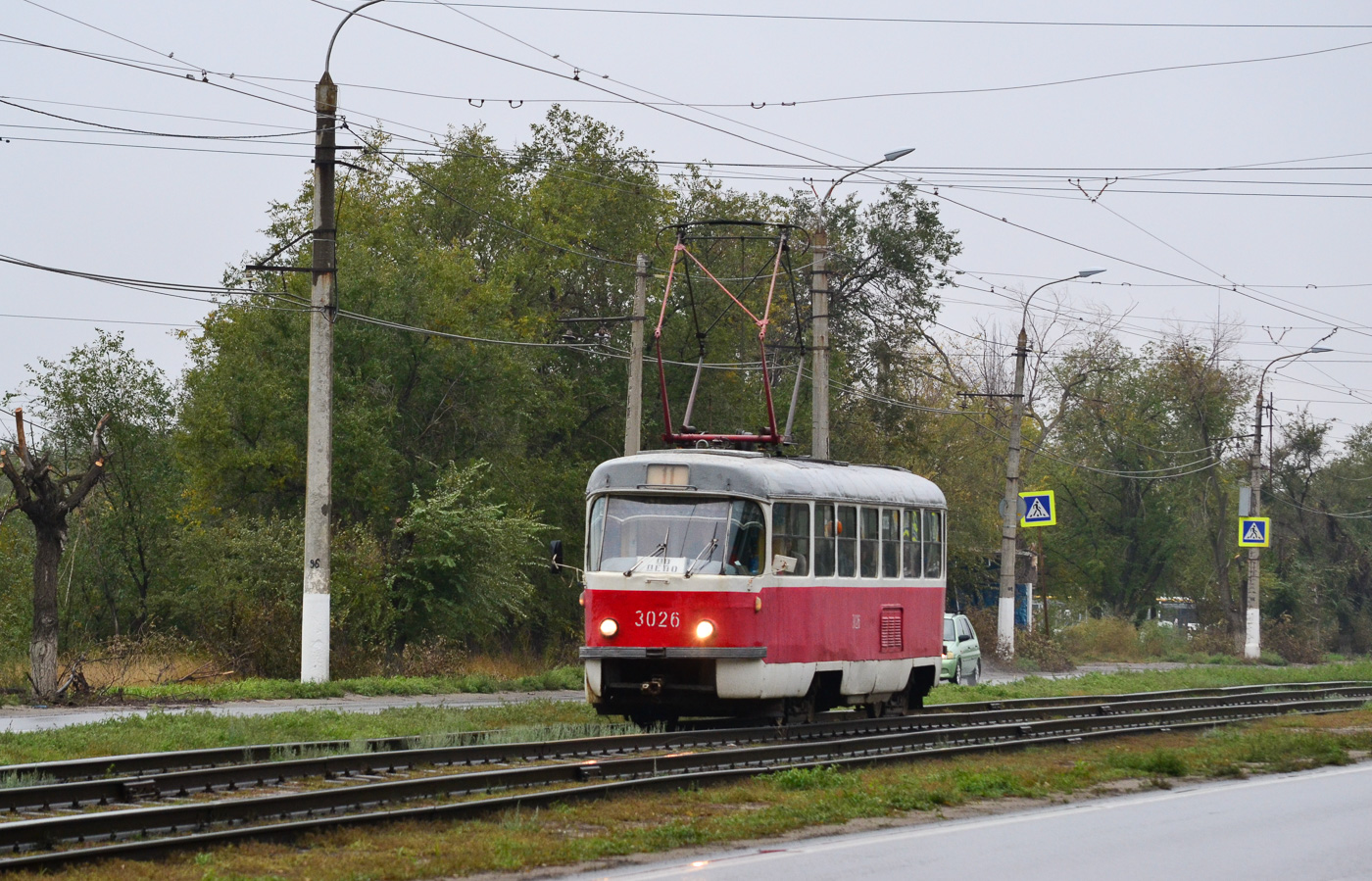 Волгоград, Tatra T3SU (двухдверная) № 3026