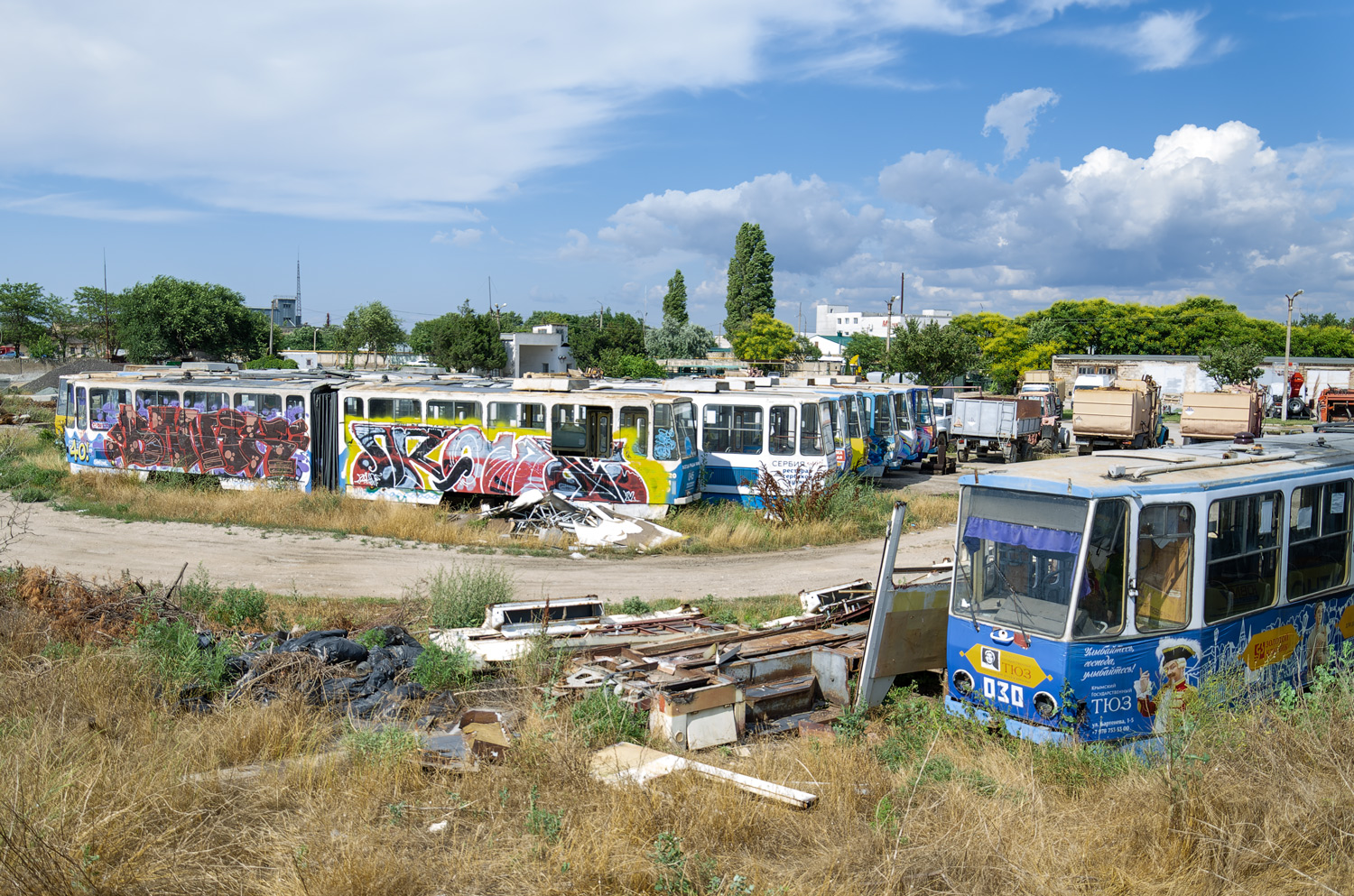 Евпатория, Tatra KT4SU № 045; Евпатория, Tatra KT4SU № 047