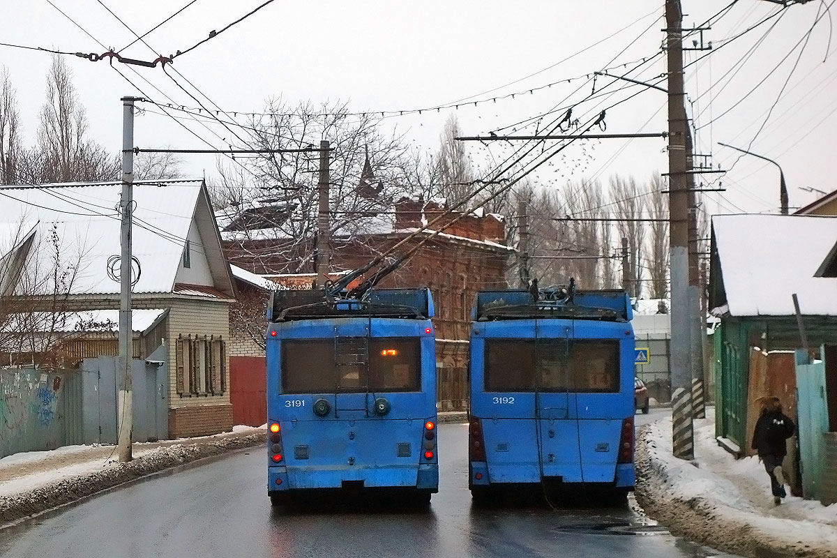 Энгельс, Тролза-5265.00 «Мегаполис» № 3191; Энгельс, Тролза-5265.00 «Мегаполис» № 3192