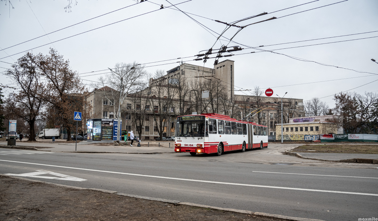 Харьков, Škoda 15Tr13/6M № 3004 Харьков, Škoda 15Tr13/6M № 3004