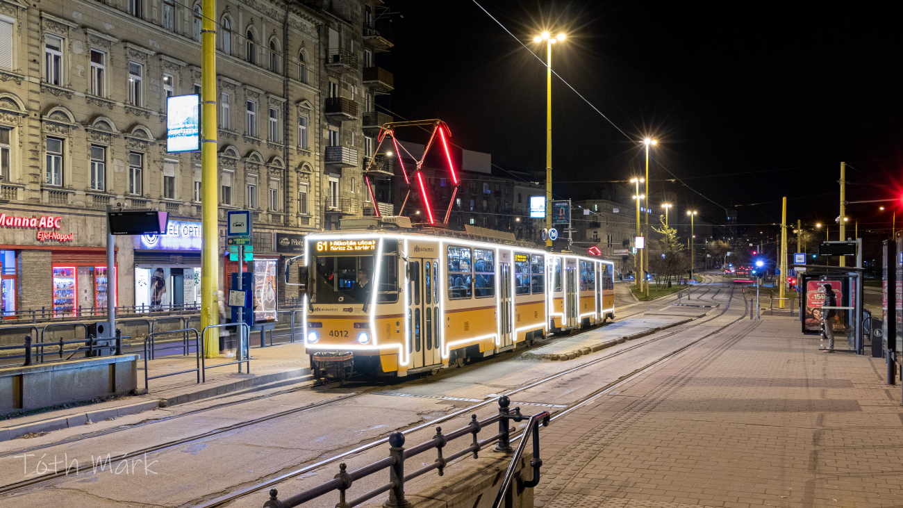 Budapest, Tatra T5C5K2 — 4012; Budapest — Karácsonyi Járművek