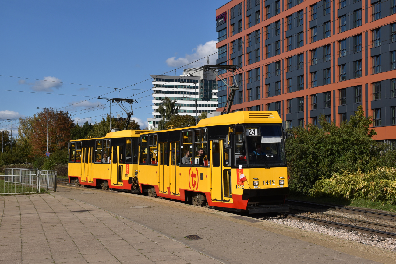 Варшава, Konstal 105Nf № 1412