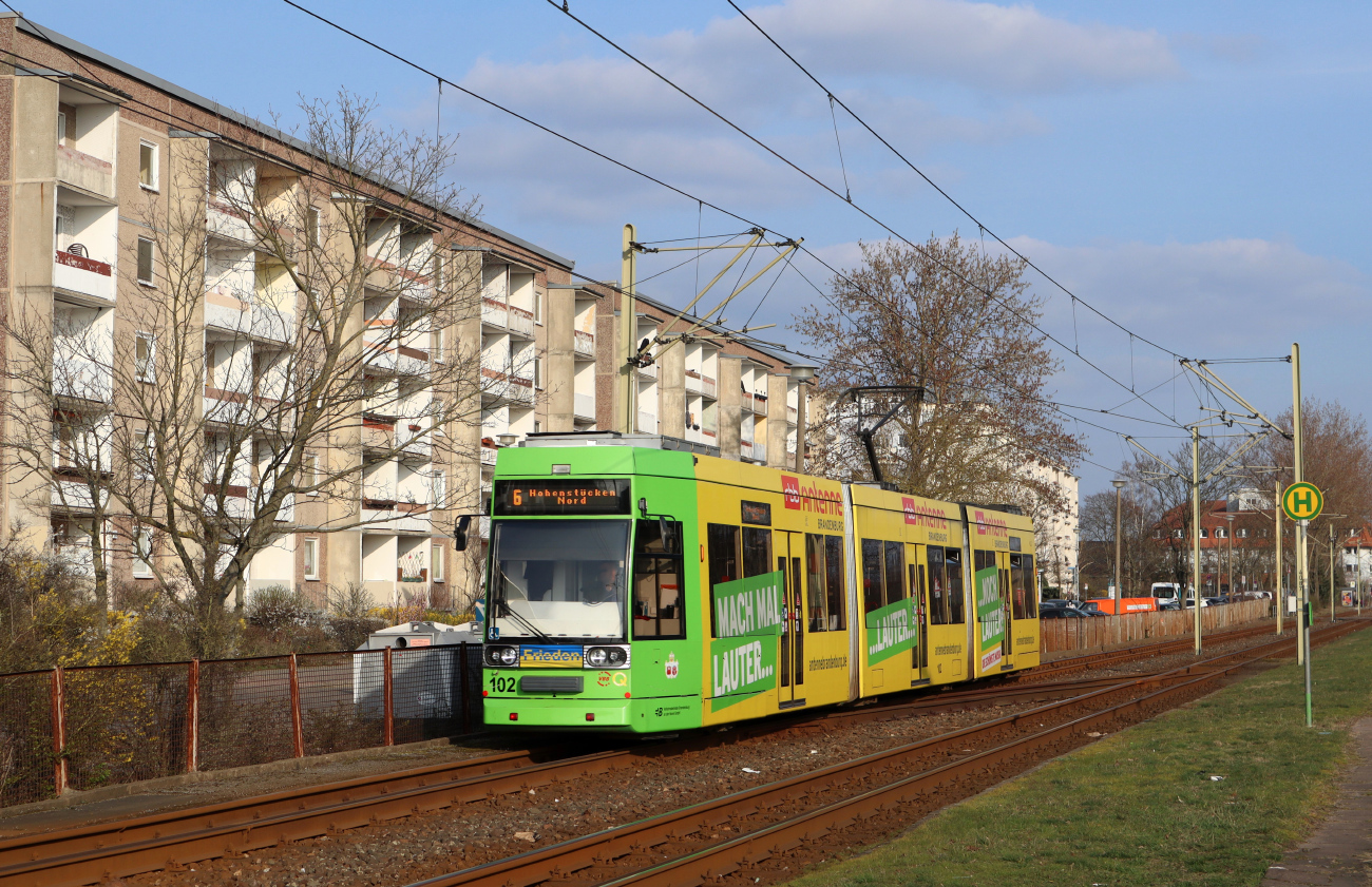 Brandenburg an der Havel, Duewag MGT6D # 102