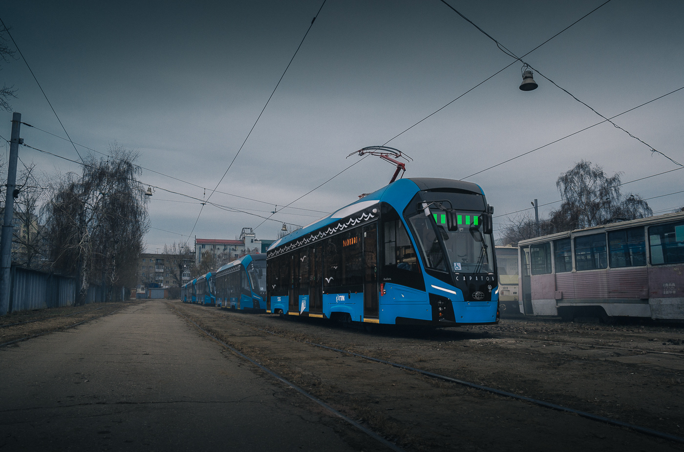 Saratov — Delivery of new trams — 2024–2025; Saratov — Tramway depot # 1